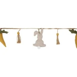 Northlight 3.5ft. Plush Easter Rabbit & Carrot Twine Garland