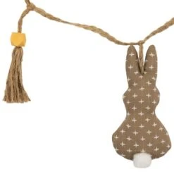 Northlight 4ft. Beige & White Carrot & Plush Easter Bunny Garland -Northlight D827096S 6