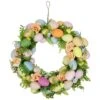 Northlight 15" Artificial Floral Easter Egg Spring Wreath 2 Northlight 15" Artificial Floral Easter Egg Spring Wreath -Northlight D827103S 1