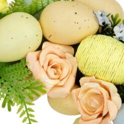 Northlight 15" Artificial Floral Easter Egg Spring Wreath 15 Northlight 15" Artificial Floral Easter Egg Spring Wreath -Northlight D827103S 6
