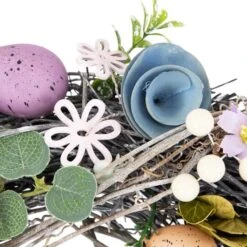 Northlight 13" Speckled Eggs & Flowers Easter Wreath 15 Northlight 13" Speckled Eggs & Flowers Easter Wreath -Northlight D827106S 6