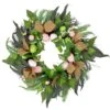 Northlight 22" Easter Egg & Burlap Ribbon Mixed Foliage Twig Wreath 2 Northlight 22" Easter Egg & Burlap Ribbon Mixed Foliage Twig Wreath -Northlight D827115S 3