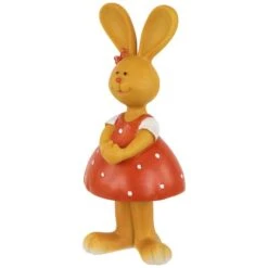 Northlight 8" Bunny Girl In Polka Dot Dress Easter Outdoor Garden Statue 12 Northlight 8" Bunny Girl In Polka Dot Dress Easter Outdoor Garden Statue -Northlight D827119S 3
