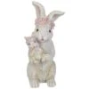 Northlight 9.25" Mother & Baby Bunny Outdoor Garden Easter Statue 1 Northlight 9.25" Mother & Baby Bunny Outdoor Garden Easter Statue -Northlight D827121S 1