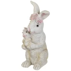 Northlight 9.25" Mother & Baby Bunny Outdoor Garden Easter Statue 12 Northlight 9.25" Mother & Baby Bunny Outdoor Garden Easter Statue -Northlight D827121S 3