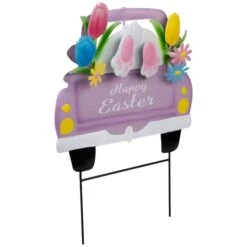 Northlight 14" Back Seat Bunny Happy Easter Outdoor Garden Stake 13 Northlight 14" Back Seat Bunny Happy Easter Outdoor Garden Stake -Northlight D827122S 4