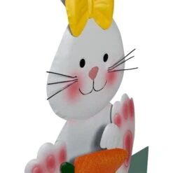 Northlight 18.75" Bunny With Carrot Happy Easter Outdoor Garden Stake -Northlight D827123S 5