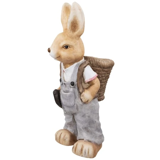 Northlight 19.25" Boy Rabbit Outdoor Easter Garden Planter 8 Northlight 19.25" Boy Rabbit Outdoor Easter Garden Planter - Image 6