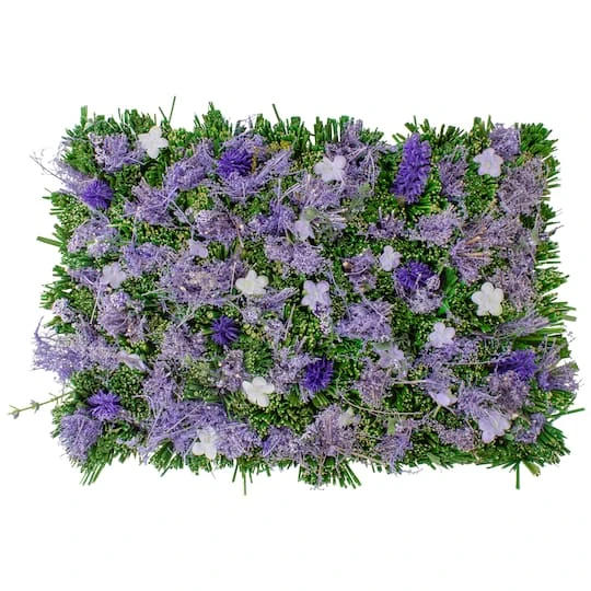 Northlight 13" X 9" Mixed Floral & Grass Artificial Spring Mat 3 Northlight 13" X 9" Mixed Floral & Grass Artificial Spring Mat