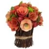 Northlight 9" Red & Pink Artificial Mixed Floral Wooden Spring Bouquet 2 Northlight 9" Red & Pink Artificial Mixed Floral Wooden Spring Bouquet -Northlight D827151S 1