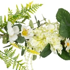 Northlight 5ft. Hydrangea & Eucalyptus Artificial Floral Spring Garland -Northlight D827153S 4