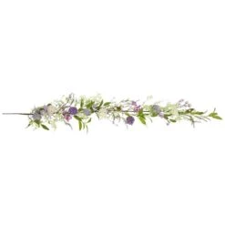 Northlight 5ft. Purple Wildflower & Berry Spring Garland