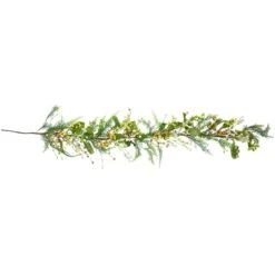 Northlight 5ft. Berry & Crabapple Fern Foliage Spring Garland