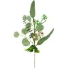 Northlight 19" White Berry & Eucalyptus Leaf Floral Spring Pick -Northlight D827160S 1