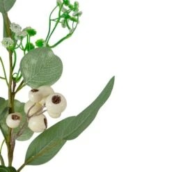 Northlight 19" White Berry & Eucalyptus Leaf Floral Spring Pick -Northlight D827160S 3