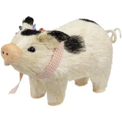 Northlight 9" Spotted Piglet With Bow And Flowers Spring Figurine 12 Northlight 9" Spotted Piglet With Bow And Flowers Spring Figurine -Northlight D827163S 4