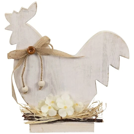 Northlight 9.5" Distressed Rooster Silhouette Spring Décor 3 Northlight 9.5" Distressed Rooster Silhouette Spring Décor