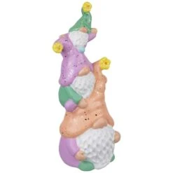Northlight 12" Lilac & Orange Gnome Tower Spring Figurine -Northlight D827167S 4