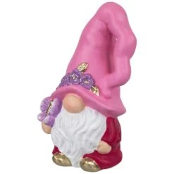 Northlight 7" Pink & Fuchsia Spring Gnome Figurine & Butterfly 11 Northlight 7" Pink & Fuchsia Spring Gnome Figurine & Butterfly -Northlight D827171S 3