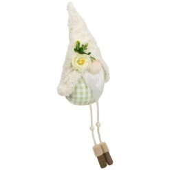 Northlight 10.5" Plush Sitting Gnome With Dangling Legs Spring Figurine 13 Northlight 10.5" Plush Sitting Gnome With Dangling Legs Spring Figurine -Northlight D827172S 4