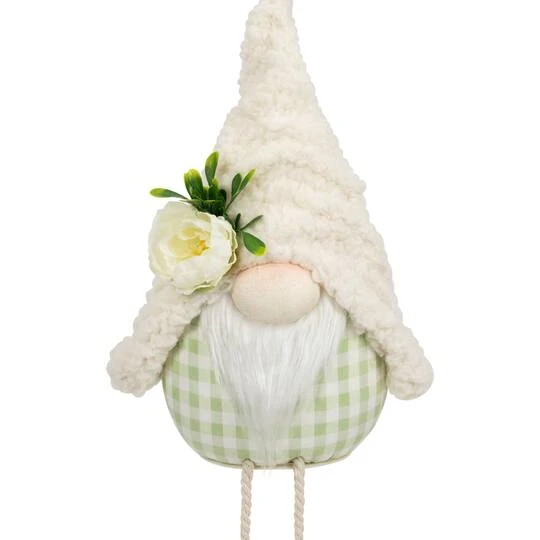 Northlight 10.5" Plush Sitting Gnome With Dangling Legs Spring Figurine 8 Northlight 10.5" Plush Sitting Gnome With Dangling Legs Spring Figurine - Image 6