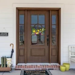 Northlight 16" Mixed Wild Flower & Foliage Hanging Spring Wall Basket 12 Northlight 16" Mixed Wild Flower & Foliage Hanging Spring Wall Basket -Northlight D827180S 3