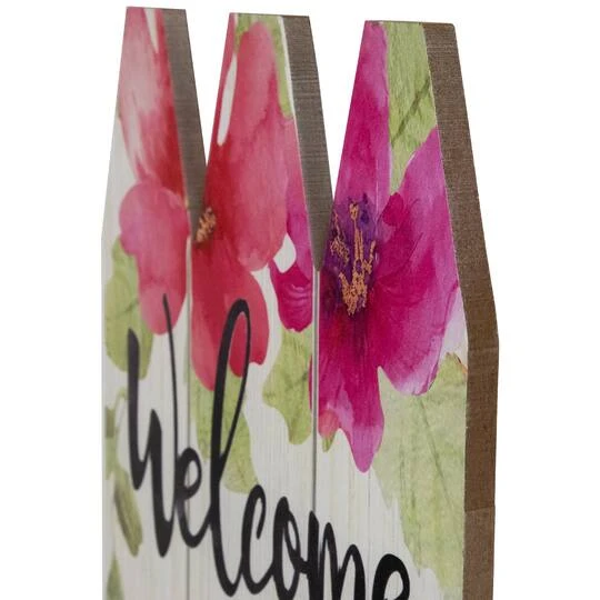 Northlight 40" Welcome Spring Floral Outdoor Porch Board Sign Decoration 8 Northlight 40" Welcome Spring Floral Outdoor Porch Board Sign Decoration - Image 6
