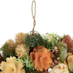Northlight 9.75" Beige & Peach Mixed Floral Artificial Spring Wreath -Northlight D827190S 3