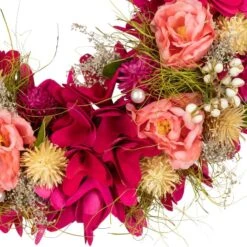 Northlight 12.5" Mixed Floral & Berries Artificial Spring Wreath 11 Northlight 12.5" Mixed Floral & Berries Artificial Spring Wreath -Northlight D827193S 3