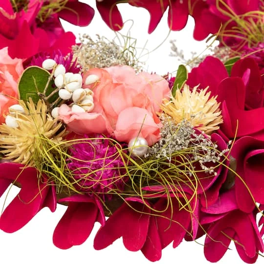 Northlight 12.5" Mixed Floral & Berries Artificial Spring Wreath 7 Northlight 12.5" Mixed Floral & Berries Artificial Spring Wreath - Image 5