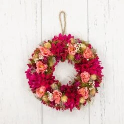 Northlight 12.5" Mixed Floral & Berries Artificial Spring Wreath 13 Northlight 12.5" Mixed Floral & Berries Artificial Spring Wreath -Northlight D827193S 5