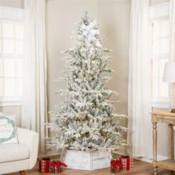 Northlight 7.5ft. Pre-Lit Real Touch™ Elite Flocked Calgary Pine IPT Artificial Christmas Tree, Dual Color LED Lights 14 Northlight 7.5ft. Pre-Lit Real Touch™ Elite Flocked Calgary Pine IPT Artificial Christmas Tree, Dual Color LED Lights -Northlight D859009S 5