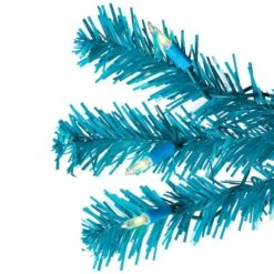Northlight 7ft. Pre-Lit Medium Turquoise Pine Artificial Christmas Tree, Clear Lights 14 Northlight 7ft. Pre-Lit Medium Turquoise Pine Artificial Christmas Tree, Clear Lights -Northlight D859019S 6