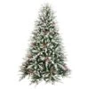 Northlight 6.5ft. Unlit Real Touch™ Flocked Grove Fir Full Artificial Christmas Tree With Red Berries & Pinecones 2 Northlight 6.5ft. Unlit Real Touch™ Flocked Grove Fir Full Artificial Christmas Tree With Red Berries & Pinecones -Northlight D859037S 2