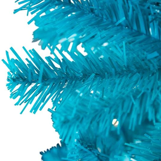 Northlight 6ft. Pre-Lit Turquoise Medium Pine Artificial Christmas Tree, Clear Lights 9 Northlight 6ft. Pre-Lit Turquoise Medium Pine Artificial Christmas Tree, Clear Lights - Image 7