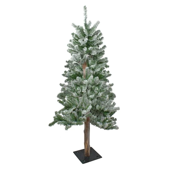 Northlight 4ft. Unlit Medium Flocked Alpine Artificial Christmas Tree 4 Northlight 4ft. Unlit Medium Flocked Alpine Artificial Christmas Tree - Image 2