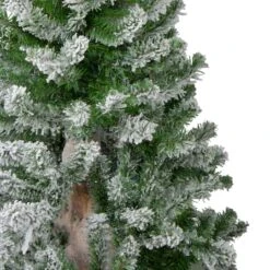 Northlight 4ft. Unlit Medium Flocked Alpine Artificial Christmas Tree 12 Northlight 4ft. Unlit Medium Flocked Alpine Artificial Christmas Tree -Northlight D859108S 5