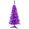 Northlight 4ft. Pre-Lit Medium Purple Pine Artificial Christmas Tree, Clear Lights